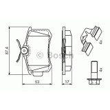 Set placute frana,frana disc SKODA OCTAVIA II Combi (1Z5) (2004 - 2013) BOSCH 0 986 494 596