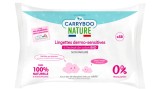 Servetele umede hipoalergenice fara parfum si cu extract de bumbac, 58 bucati, Carryboo