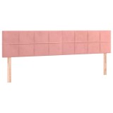 Cumpara ieftin Tablii de pat, roz, 160x5x78/88 cm, catifea