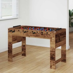vidaXL Masă de Foosball Lemn vechi 125 x 60,5 x 80 cm Lemn compozit 858891