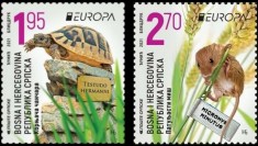 BOSNIA HERTEGOVINA SRPSKA 2021 EUROPA CEPT FAUNA SPECII PROTEJATE foto