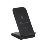 Incarcator inductiv de perete, Blow, 76-067#, 10 W, 9V/2A, Negru/Gri