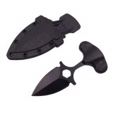 Cumpara ieftin Cutit tactic de vanatoare IdeallStore&reg;, Spear Trap, 8 cm, negru, teaca cu prindere curea