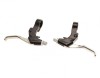 Manete Frana V-Brake Aluminiu 3 Degete Negru/Argintiu Bicicleta