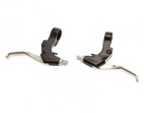 Manete Frana V-Brake Aluminiu 3 Degete Negru/Argintiu Bicicleta