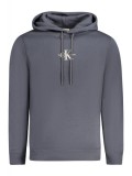 Hanorac barbati, cu logo brodat, Regular fit, bleumarin (Marime: M), Calvin Klein Jeans