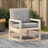 Scaun gradina lemn masiv pin Gossi 57.5x63x76cm, exterior, cu brate