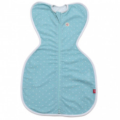 Set 2 saci de dormit swaddle First Sleep Calm Star and Coral Blue pentru nou-nascuti