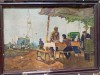 Pe șantier, semnat, scena muncitorească comunism, Ulei pe carton, Scene gen, Pastel, Realism