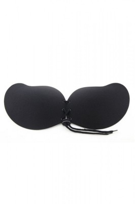 BRA133-1 Sutien invizibil cu silicon autoadeziv accesorizat cu siret foto