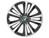 Set 4 Capace Roti Terra Gri-Negru R15 pentru gama auto Skoda, Autohelix MSA