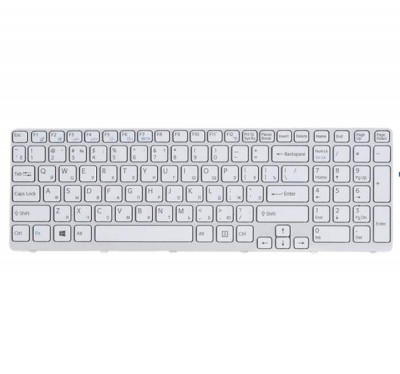 Tastatura Laptop, Sony, Vaio SVE15, SVE151, SVE152, SVE153, alba, layout US foto