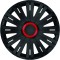 SET CAPACE ROTI 16` Active Negru Cu Inel Rosu