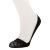 șosete Fără Cusături, Balerini, Pernuțe Gel, Dantelă, Negru, One Size, Oem