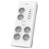 Prelungitor Surge Protector 6 Prize 2M 5 X Usb Philips, Oem