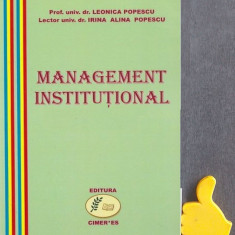 Management institutional Leonica Popescu, Irina Alina Popescu