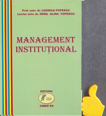Management institutional Leonica Popescu, Irina Alina Popescu foto