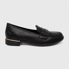 Answear Lab mocasini femei, culoarea negru, cu toc plat