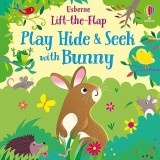Carte pentru copii Play Hide and Seek with Bunny - Carte cu clapete interactive, educativă