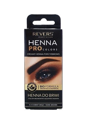 Vopsea de gene si sprancene Henna Revers Pro Colors Maro foto