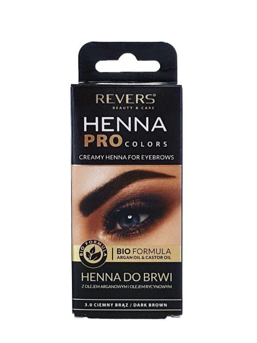 Vopsea de gene si sprancene Henna Revers Pro Colors Maro