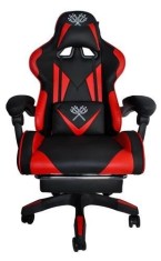 Scaun de gaming, ergonomic, rosu/negru, piele ecologica, sarcina admisa 150kg foto