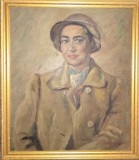 Tablou Geta Dembinsky - Esarfa albastra (pictura)