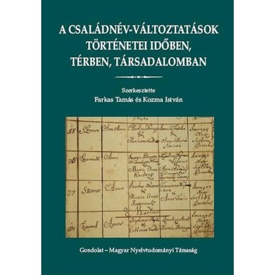 A csal&amp;aacute;dn&amp;eacute;v-v&amp;aacute;ltoztat&amp;aacute;sok t&amp;ouml;rt&amp;eacute;netei időben, t&amp;eacute;rben, t&amp;aacute;rsadalomban - Kozma Istv&amp;aacute;n foto