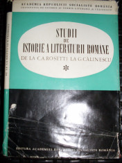 Studii De Istorie A Literaturii De La C. A. Rosetti La G. C - Colectiv ,549482 foto