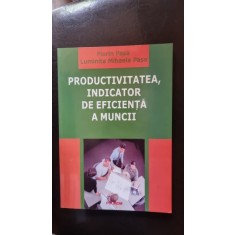 Productivitatea, indicator de eficienta a muncii - Florin Pasa, Luminita Mihaela Pasa