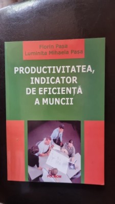 Productivitatea, indicator de eficienta a muncii - Florin Pasa, Luminita Mihaela Pasa foto