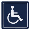 Indicator Autocolant, Model Persoane cu Dizabilități, Dimensiuni 15x15 cm, Material Plastic, Oem