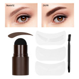 Stampila Sprancene 3 in 1 cu Pensula &amp; Sabloane Ushas Flawless Brow #03