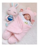 Paturica roz pentru infasat tip combinezon (Marime Disponibila: 6-9 luni, Superbaby