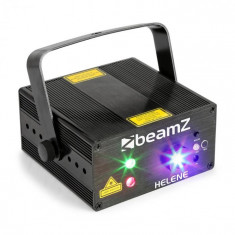 Beamz Helene, laser dublu rg, laser dublu, multipoint, irc, 3w, lumina led albastra foto