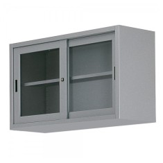 DULAP METALIC CU USI CULISANTE DE STICLA 1 RAFT, 1500x450x900 mm (LxlxH), 45 kg/polita, Italia