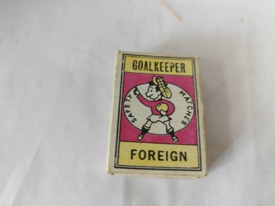 bnk div - Cutie goala de chibrituri - Goalkeeper - Romania anii `90 foto