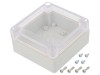 Carcasa universala HAMMOND RP1050C Policarbonat IP65 Gri Transparent 80x85x40mm