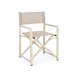 Cumpara ieftin Set 2 scaune gradina, terasa aluminiu textilen bej Taylor 56x48x86h