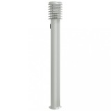 Cumpara ieftin Lampa de podea de exterior cu priza, argintiu, 110cm, otel inox