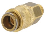 Conector Rapid Alamă 35bar Etanșare Cauciuc NBR