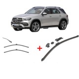 Cumpara ieftin Set 3 stergatoare MERCEDES-BENZ GLE (V167) 2018-2023, parbriz si luneta, Valeo HydroConnect