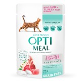 Optimeal Sensitive Miel &amp; Curcan in Sos, 12x85g - Hrana umeda completa pisici adulte, fara cereale, digestie usoara, sistem urinar sanatos