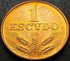 Moneda 1 ESCUDO - PORTUGALIA, anul 1978 *cod 1700 - UNC, Europa