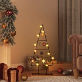 Cumpara ieftin Brad de Crăciun din metal pentru decor, negru, 60 cm