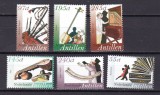 Antile 2005 instrumente muzicale MI 1409-1414 MNH, Nestampilat