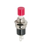 Buton 1 circuit 1.5A 250V OFF-(ON) fara retinere rosu, Oem