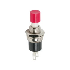 Buton 1 circuit 1.5A 250V OFF-(ON) fara retinere rosu