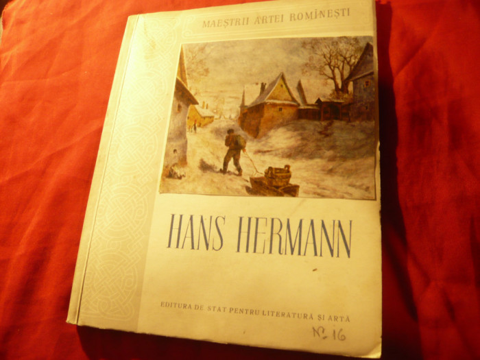 I.Bielz - HANS HERMANN - Colectia Maestrii Artei Romanesti 1956, 32 ilustratii