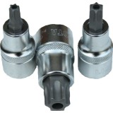 Cheie tubulară hexagonală 1/2" T70, oțel S2, cu orificiu